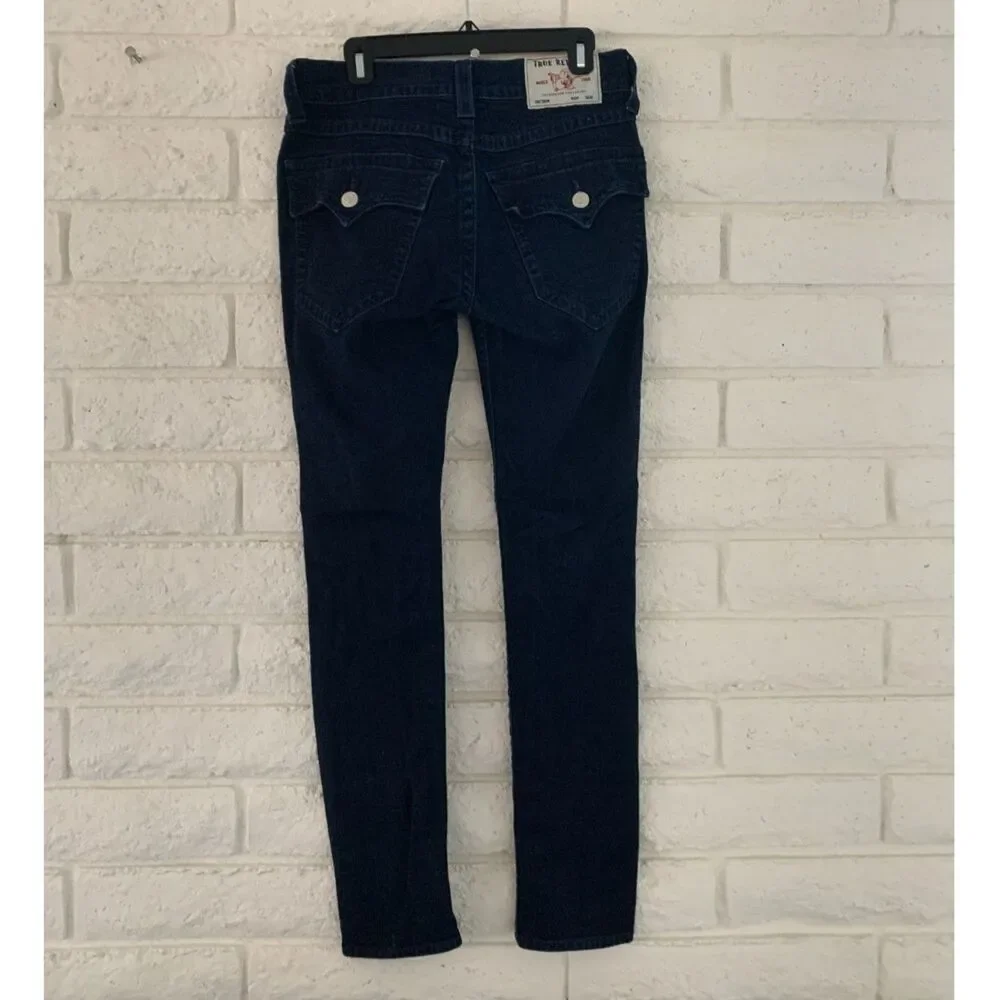 True Religion Rocco Flap Skinny Jean 30 x 34 measured 31x33